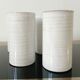 4 vintage stoneware cups in white