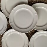 Set of 6 plates with white starter or dessert Manoir from Villeroy & Boch