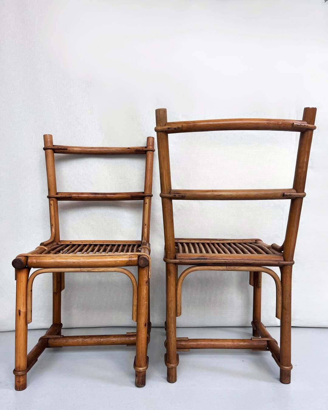 chaise bambou rotin