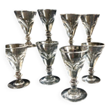 8 Art Deco bistro glasses