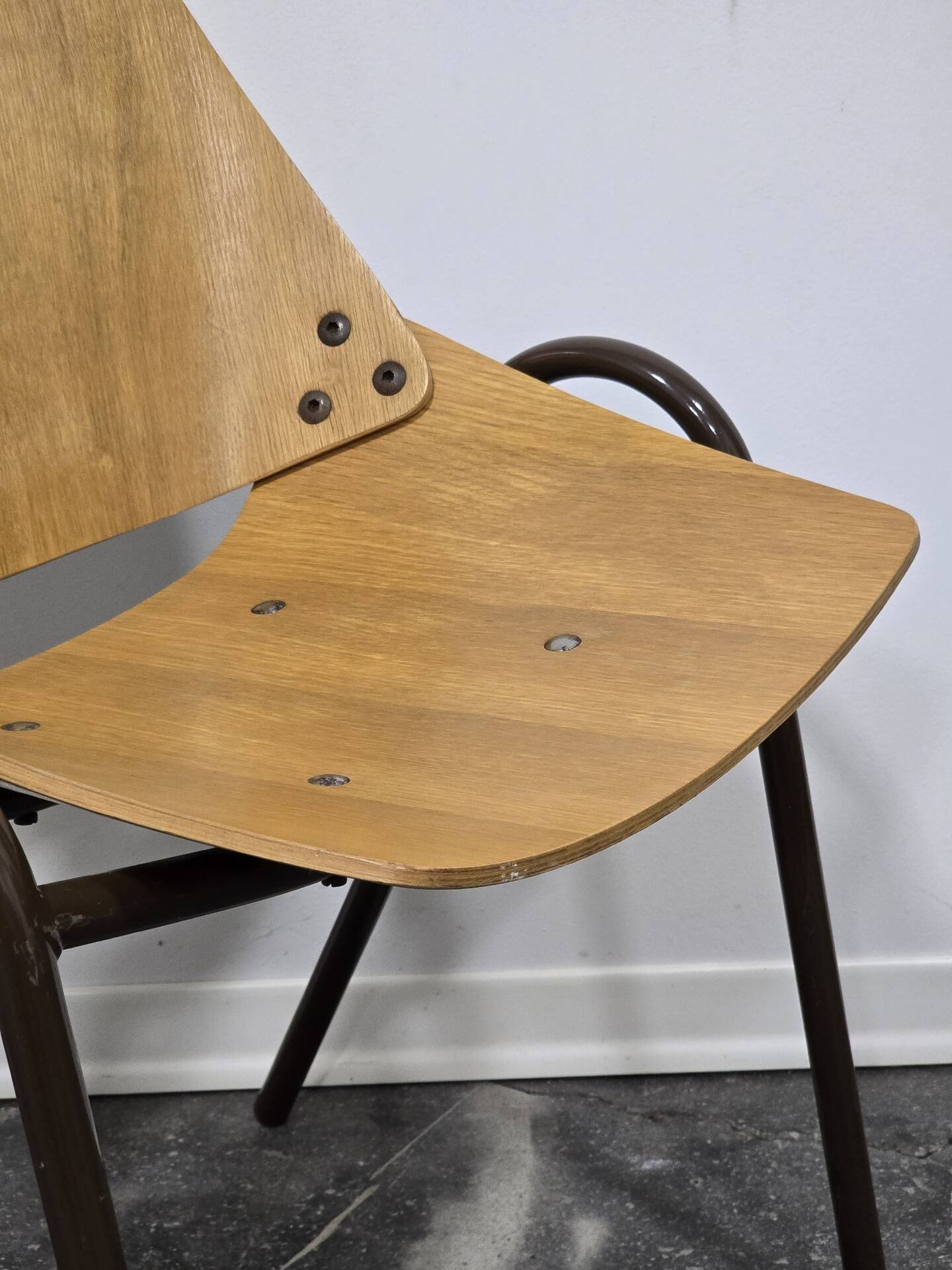 Pair of Lupina Stackable Chairs by Niko Kralj, 1970s Vintage Yugoslavi