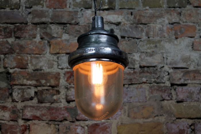 Industrial soviet union aluminum lamp