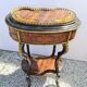 Small table gardener napoleon III - in marquetry - 19th century