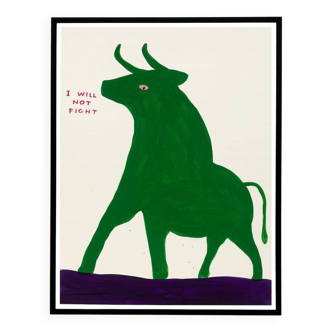 David Shrigley, I Will Not Fight, 2019