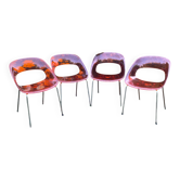 Translucent orange chairs