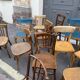 Lot 25 chaises bistrot restaurant bois courbé vintage