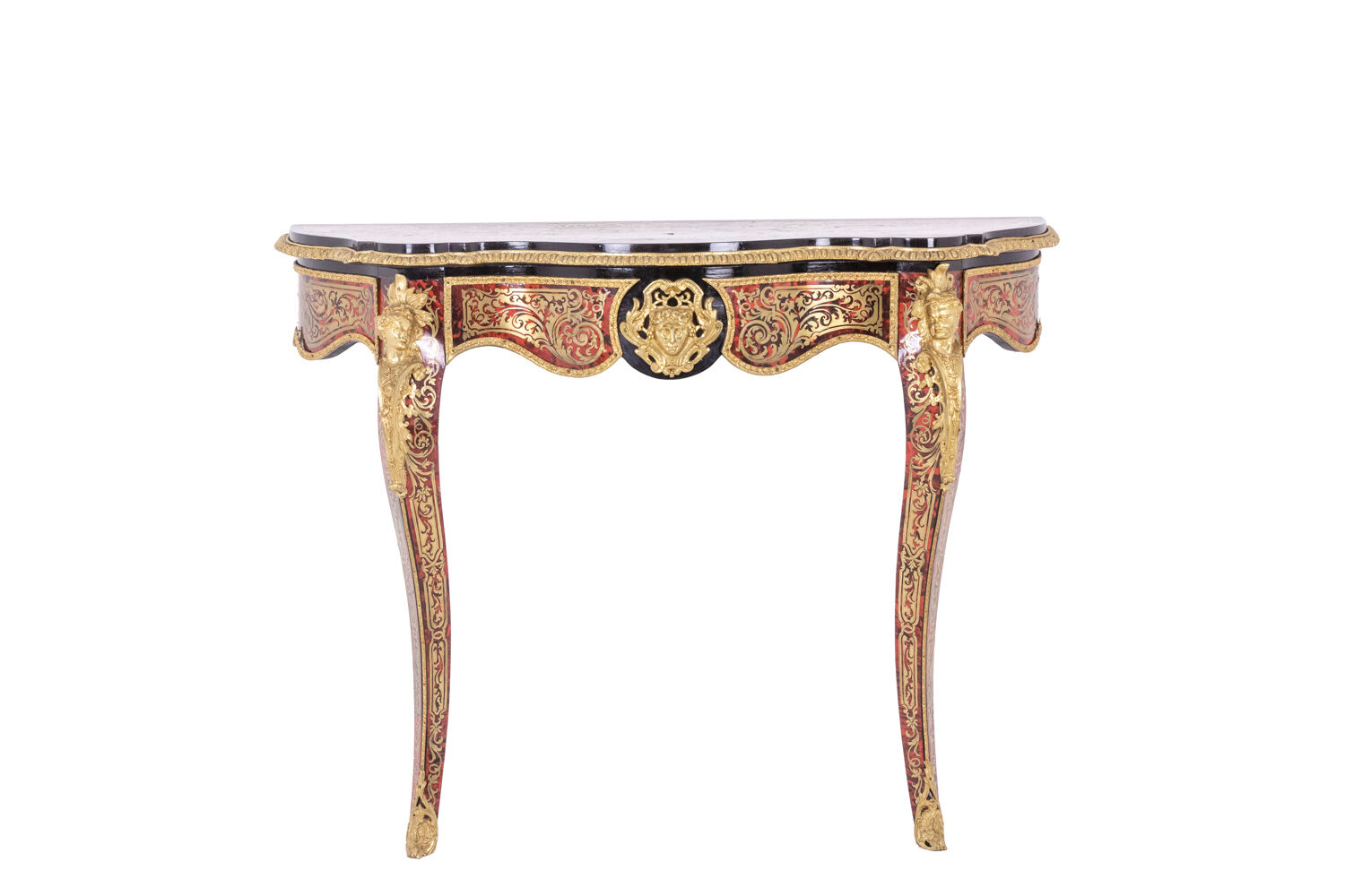 Boulle style console and gilded bronze, circa 1880