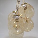 Gold glass pendant light