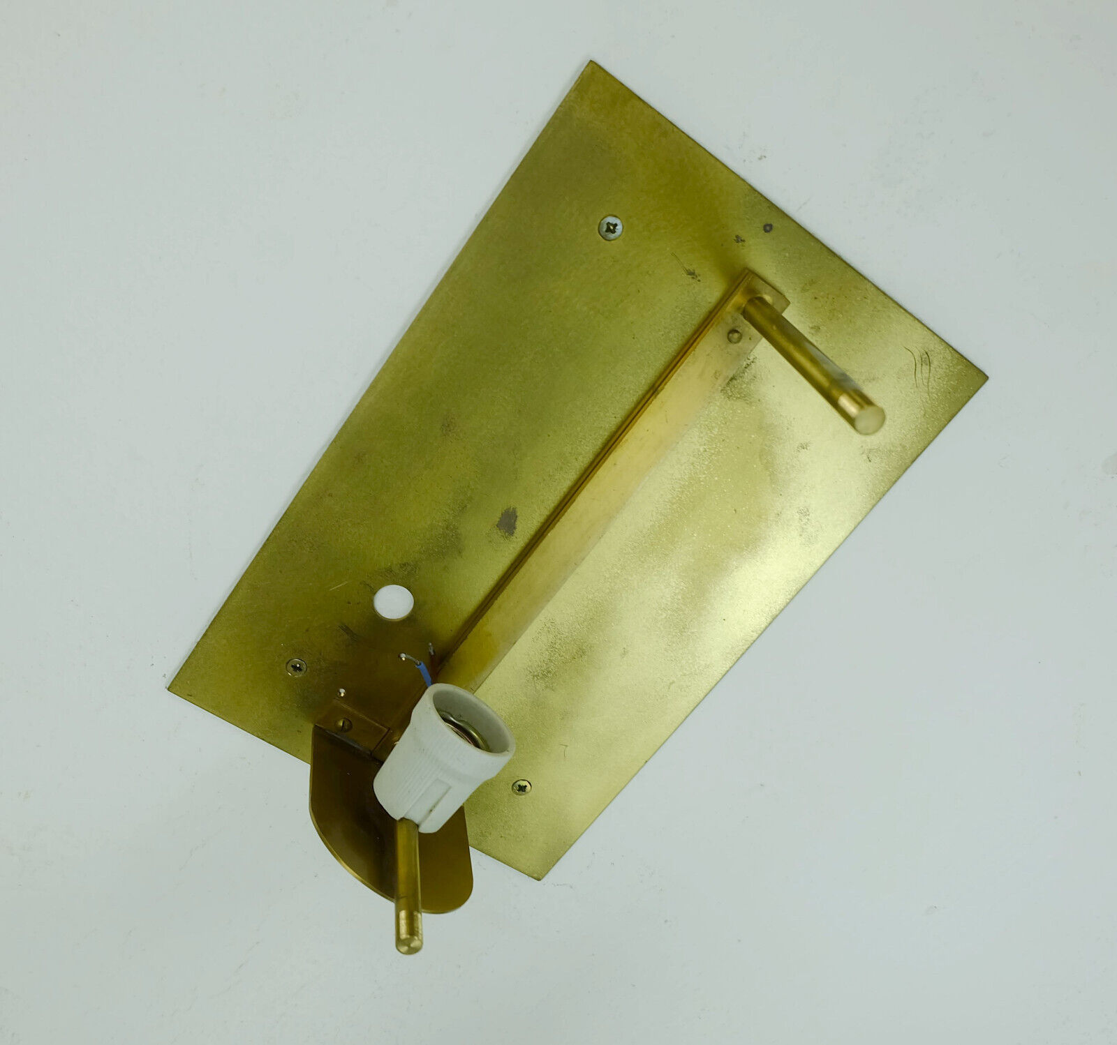 Mid century sconce acrylic and brass 1960s 1970s lucite wall lamp