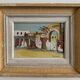 Oriental oil on cardboard with a knife by P. Gobewille