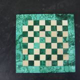 Malachite and stone chess board