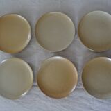 6 flat plates Grès Village CNP France