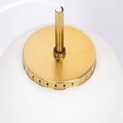 Pair of 2 Danish vintage pendant lamps Kina by Bent Karlby, Lyfa, 1946