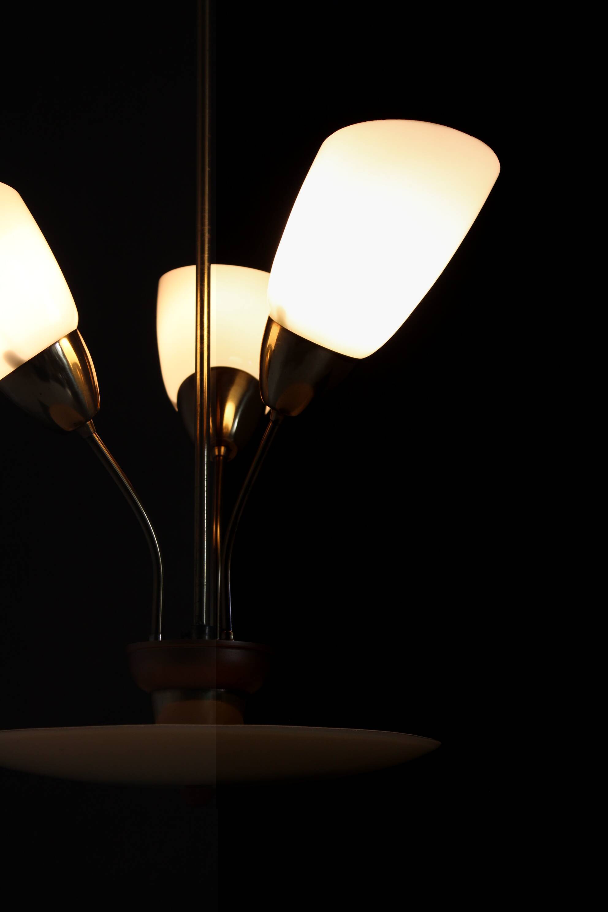 1960s Glass Chandelier by Kamenicky Senov, Czechoslovakia