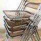 4 chaises Plia, Giancarlo Piretti