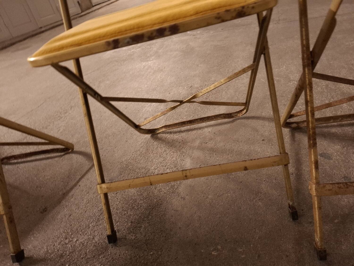 6 vintage opera folding chairs