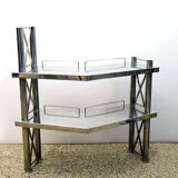 Steel console made in Italy, 1970s