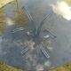 Glass dining table 70s - 130 cm