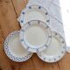 4 mismatched vintage dinner plates - Lot Cutie II