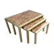 Brass nest of tables 1970