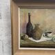 Peinture à l’huile signée Milieu du siècle