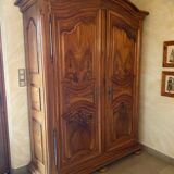 Alsatian walnut wardrobe 18th century