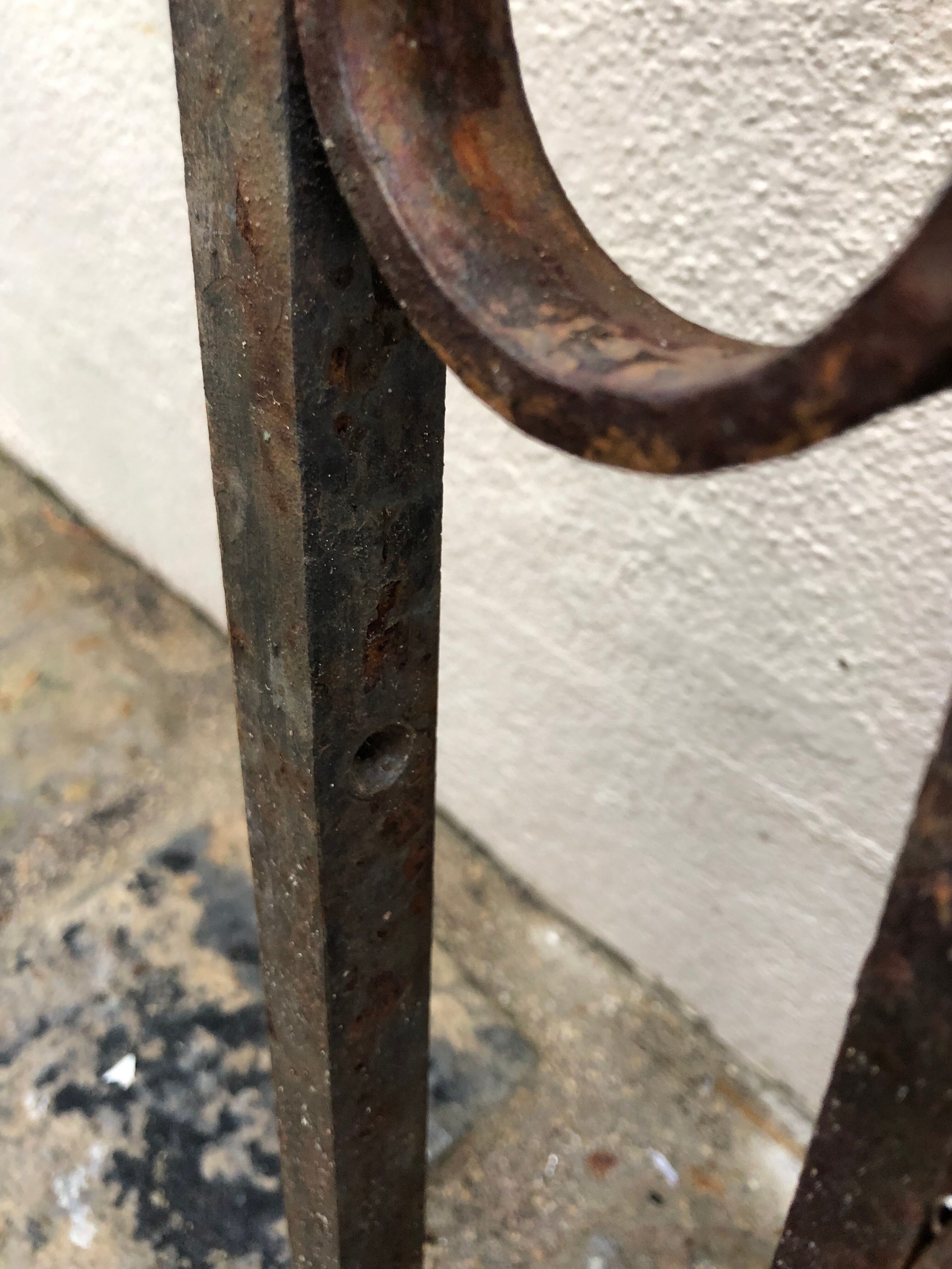 Wrought iron door grille