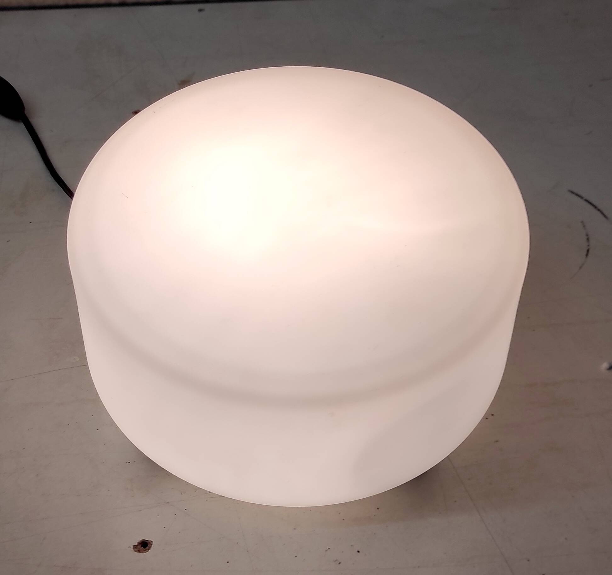 Ceiling light or wall lamp in Bauhaus style, cylindrical opaline globe - mid 20th century.