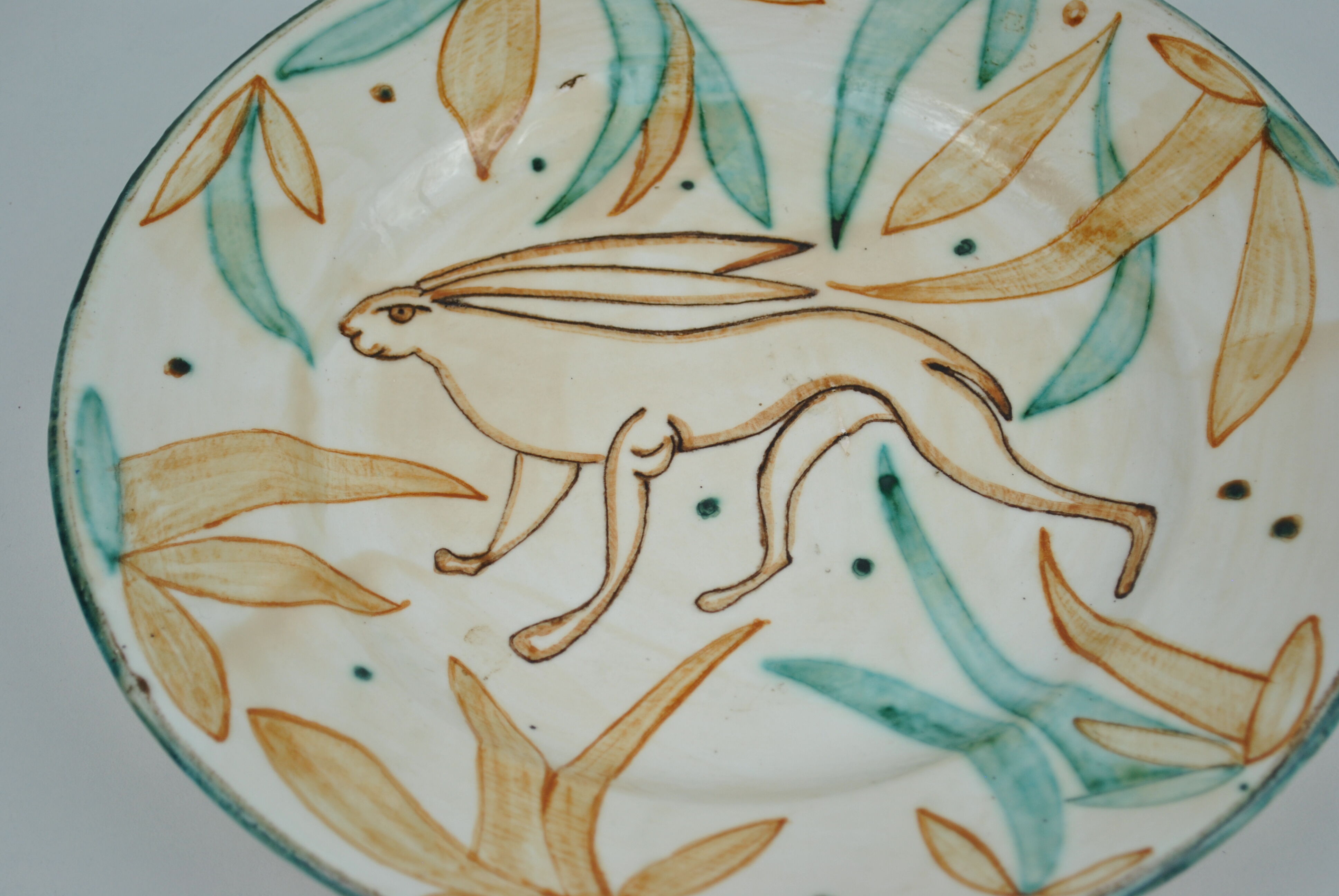 Assiette décorative en faience du monastere de Bethleem 1970