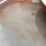 Natural stoneware plate 1970 vintage ceramic beige