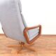 Mid-century Danish teak swivel office chair, 1960s.