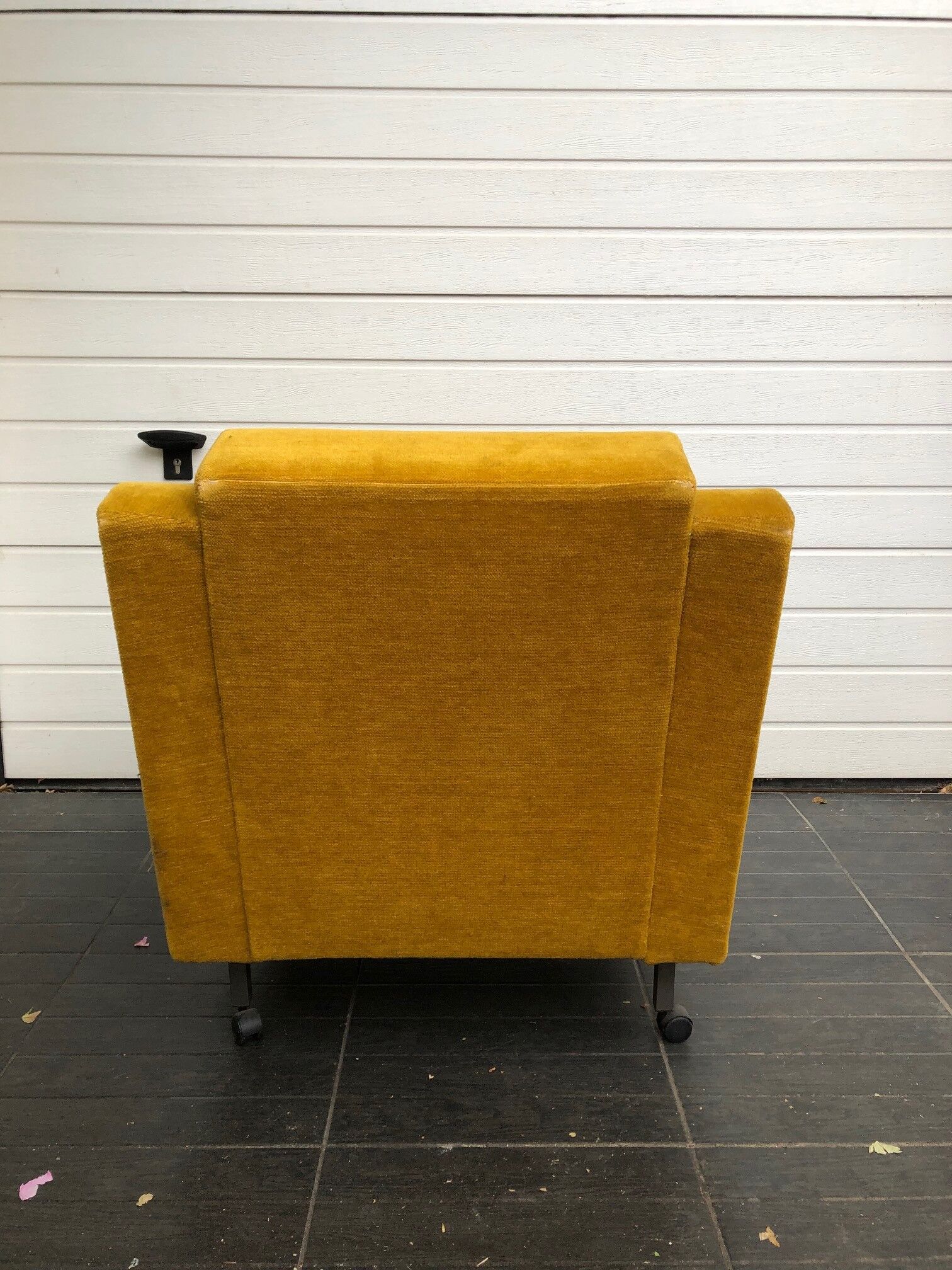Fauteuil vintage velour