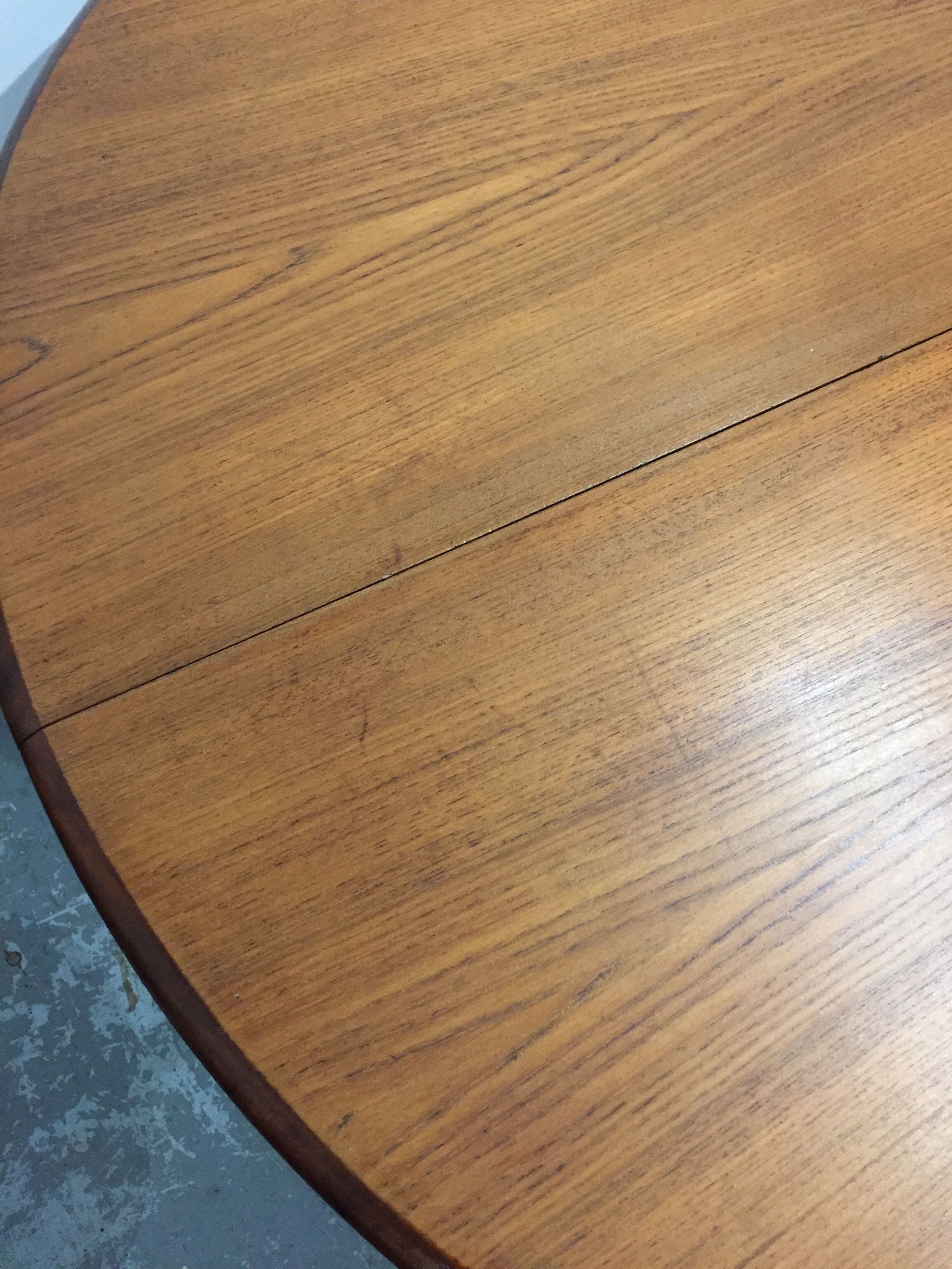 Scandinavian teak dining table with extension cords