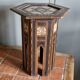 Antique octagonal table with mother-of-pearl inlays - Syria or Egypt