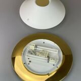 70s Peill & Putzler Plafoniere ceiling lamp glass space design lamp 70s