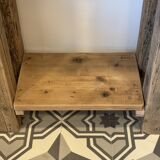 Raw wood workbench / console