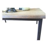 Table basse bois et fer