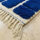 Blue Moroccan Berber rug in wool 200cm x 300cm