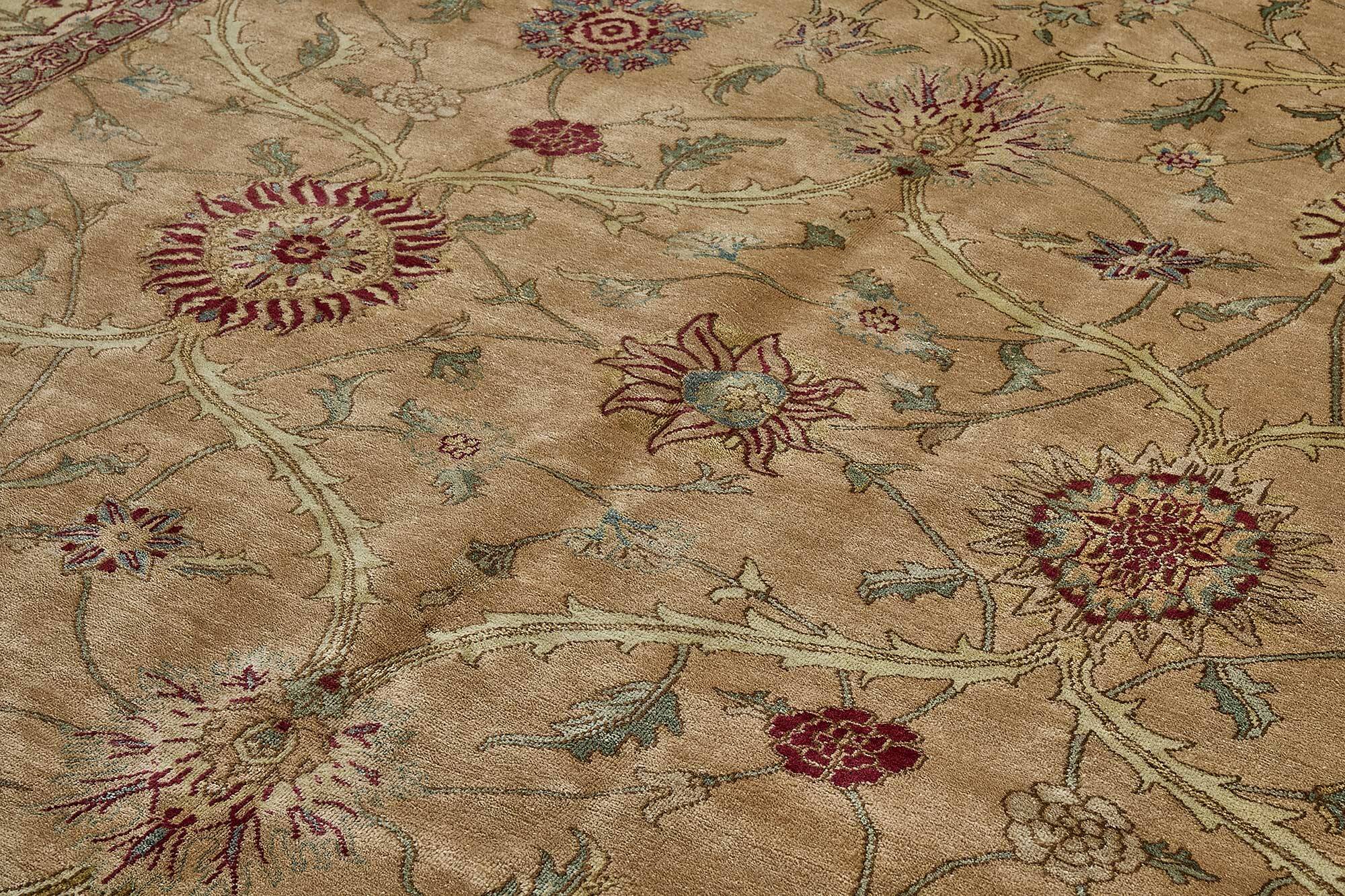 Turkish Handknotted Wool Oushak Rug 301 cm x 404 cm