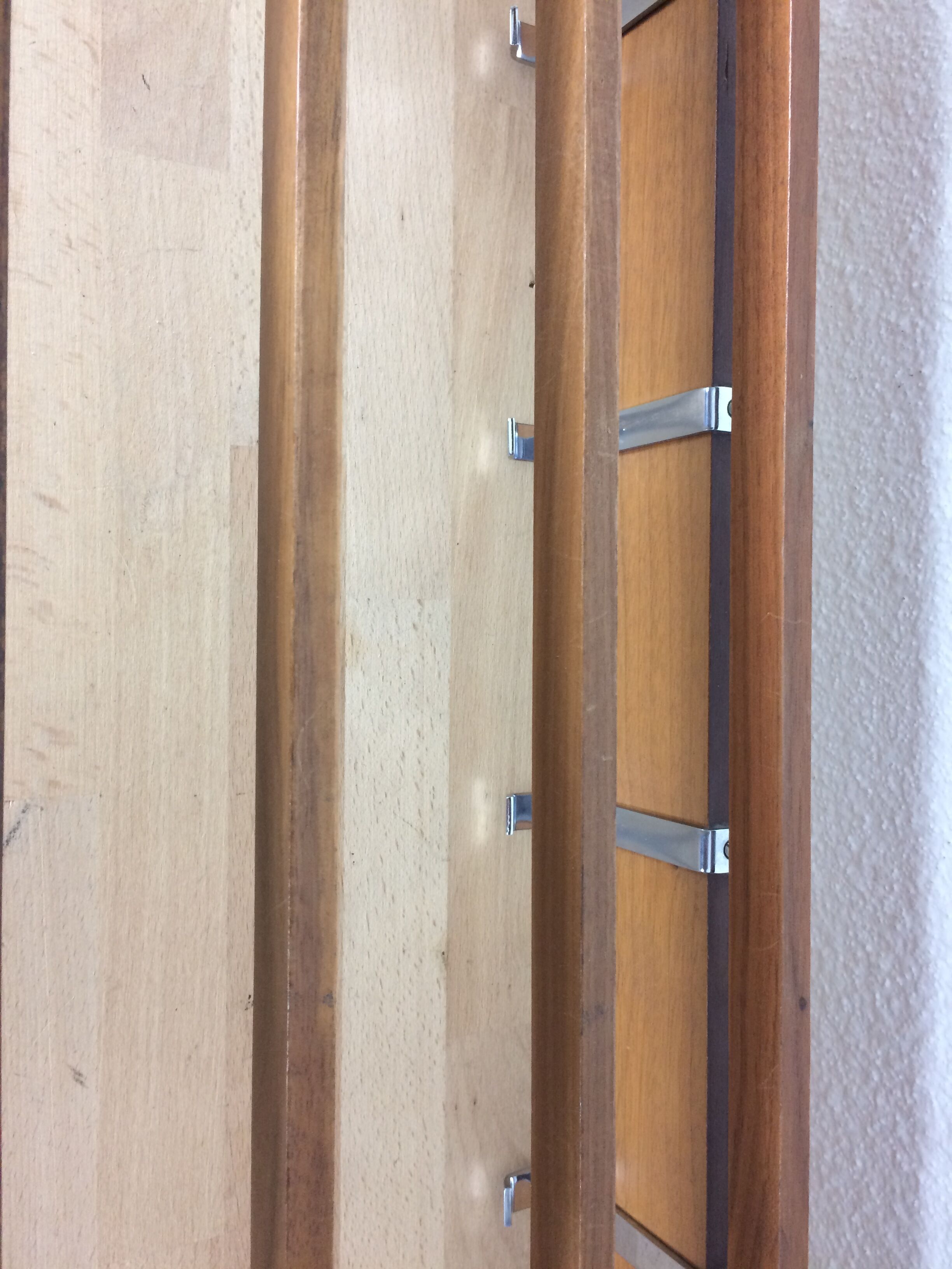 Modernist 5-hooked wall coat holder