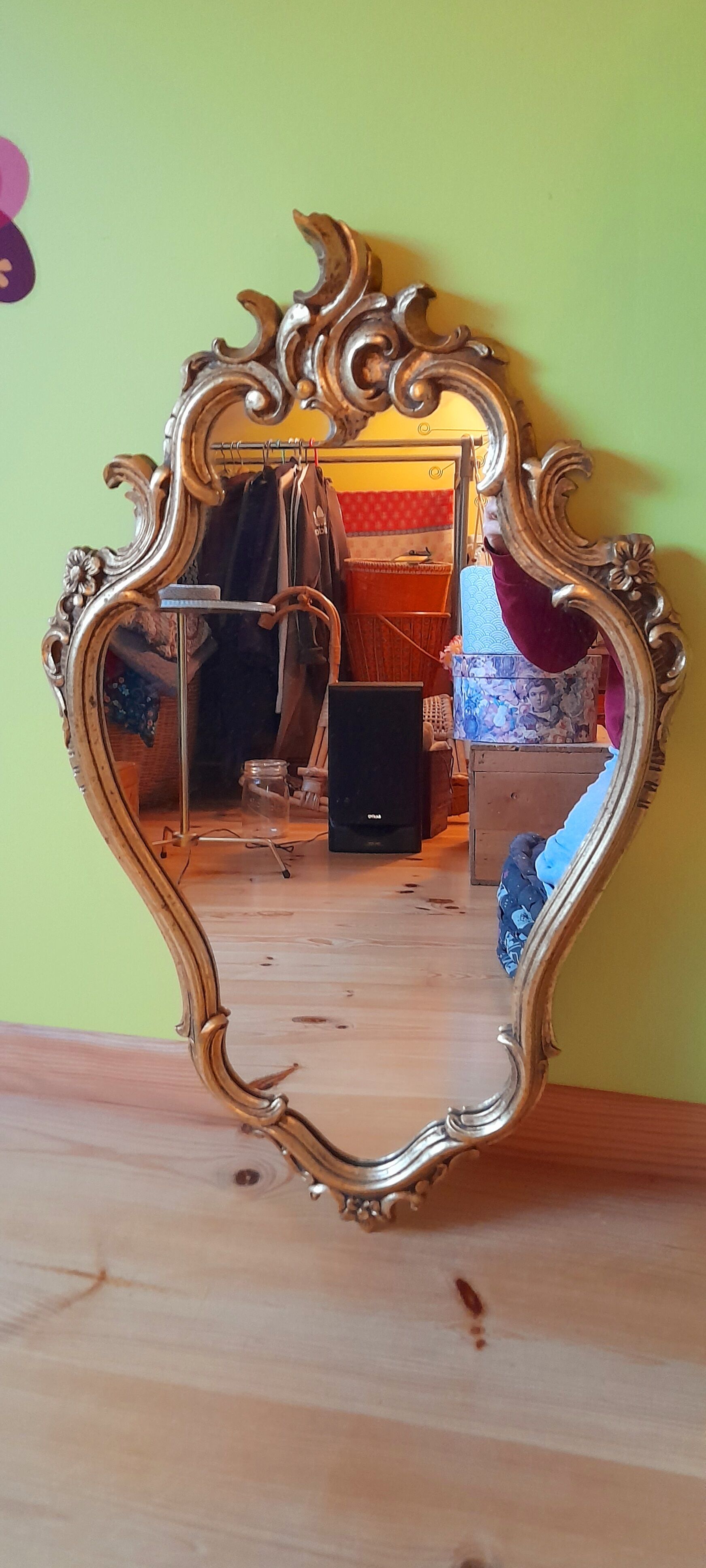 Gilded baroque mirror