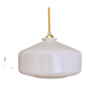 Vintage shade pendant lamp in white opaline