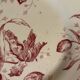 3 plates Terre de Fer Gien model "Tulips"