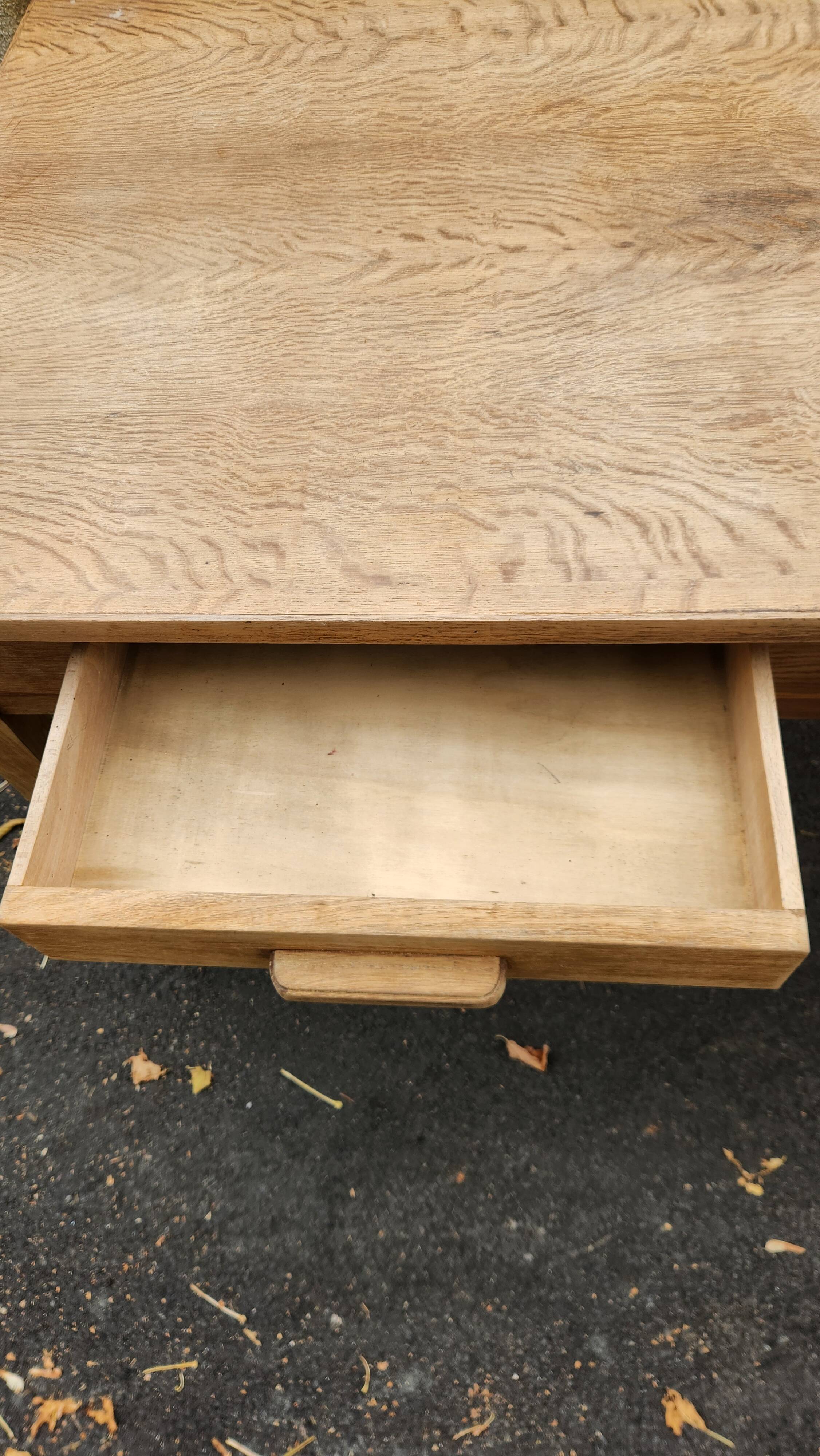 Sanded beechwood table from the 1940s