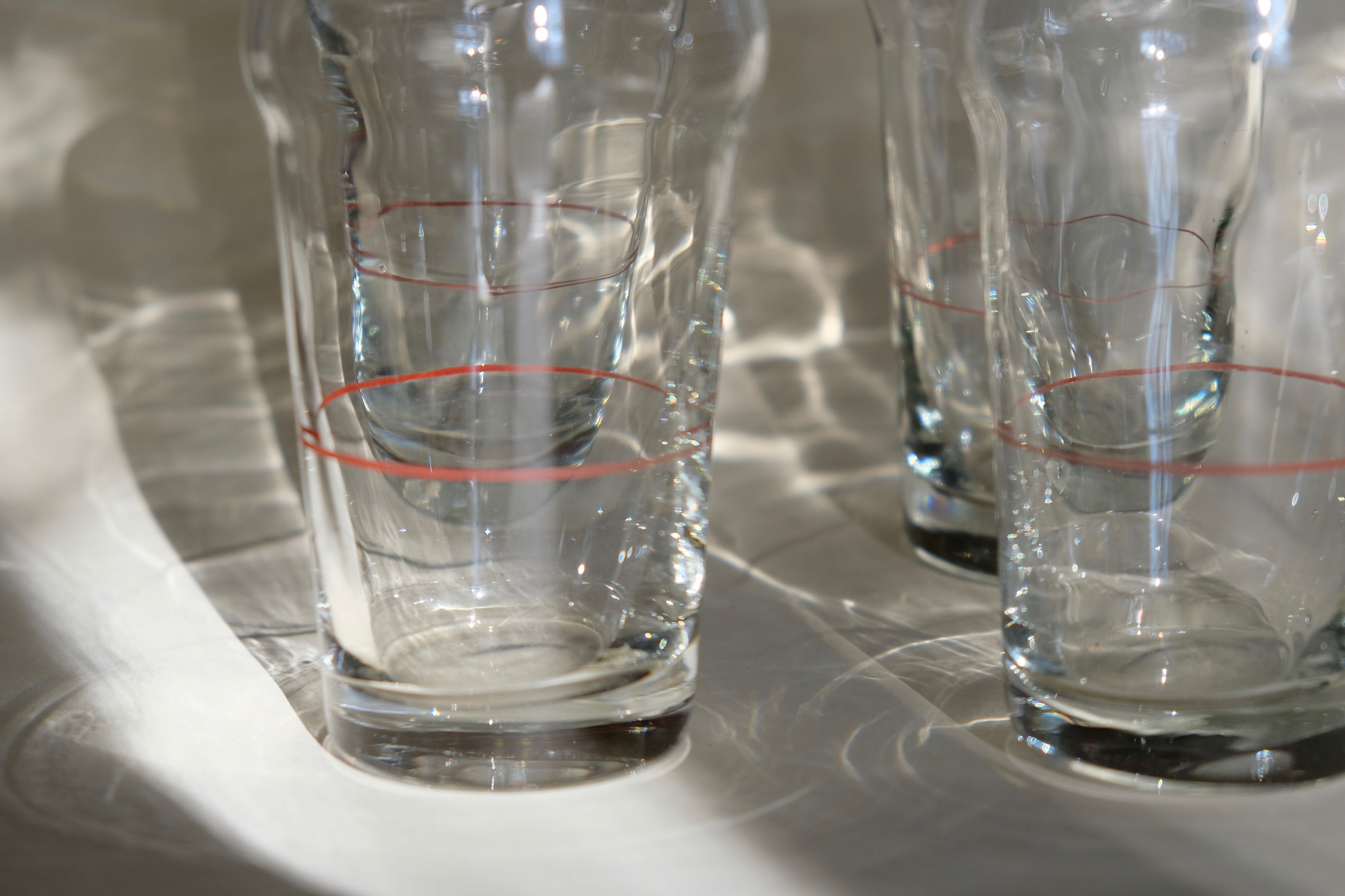 Antique pastis glass