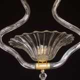 Trasparent Murano Glass Chandelier by Barovier e Toso, 1950s