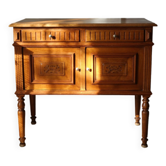 Low sideboard in walnut XXth