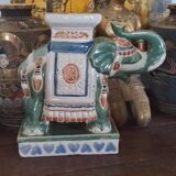 Éléphant porte plante vintage