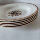 Set of 5 soup plates – Creil & Montereau – Œillet model