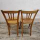 Set of 5 mismatched chairs in Baumann style